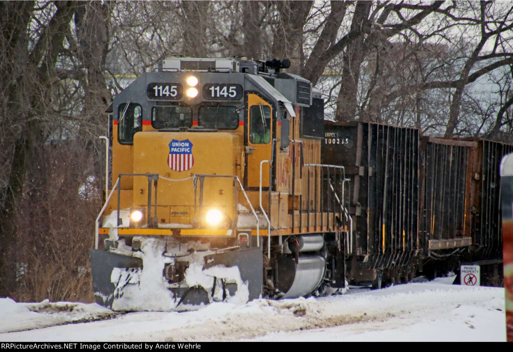 Rolling for DeLong as snow and sleet begin to fall